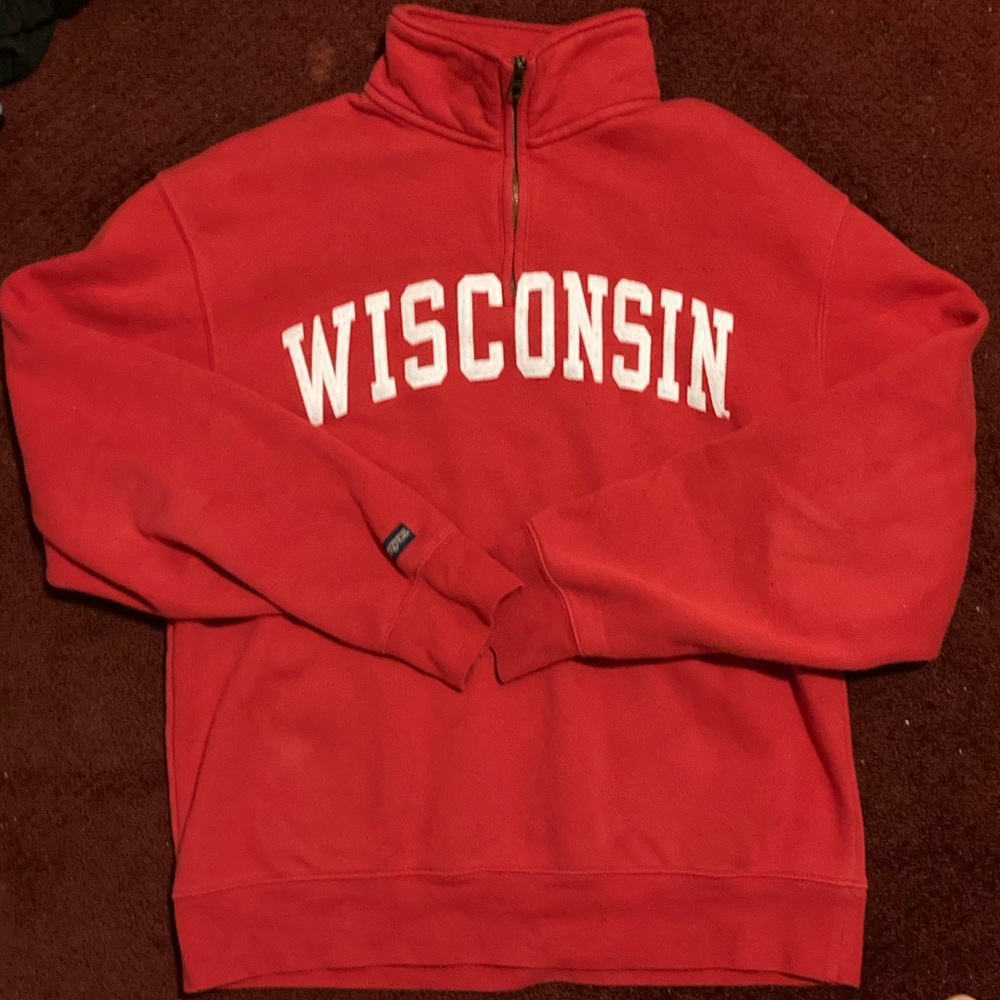 Jansport Wisconsin Badgers 1/4 Zip Sweatshirt